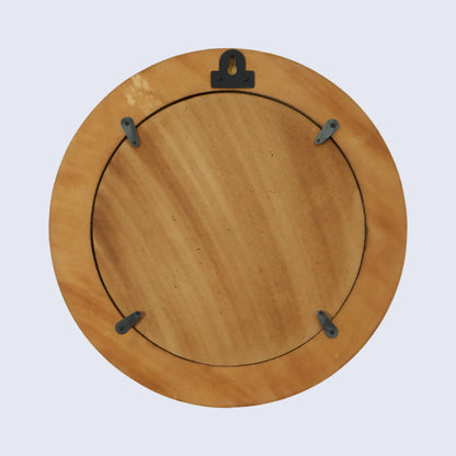 Round Mother of Pearl & Resin Inlay Wall Hanging Green Mirror Frame- 12" Dia