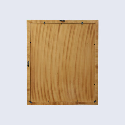 20"x24" Rectangular Mirror – Gray White Striped MDF Frame