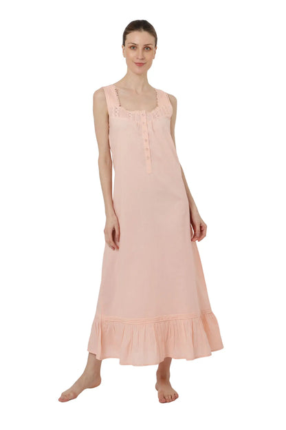 Victorian Style Nightgown Long Vintage Nightdress - Available in 5 Colors