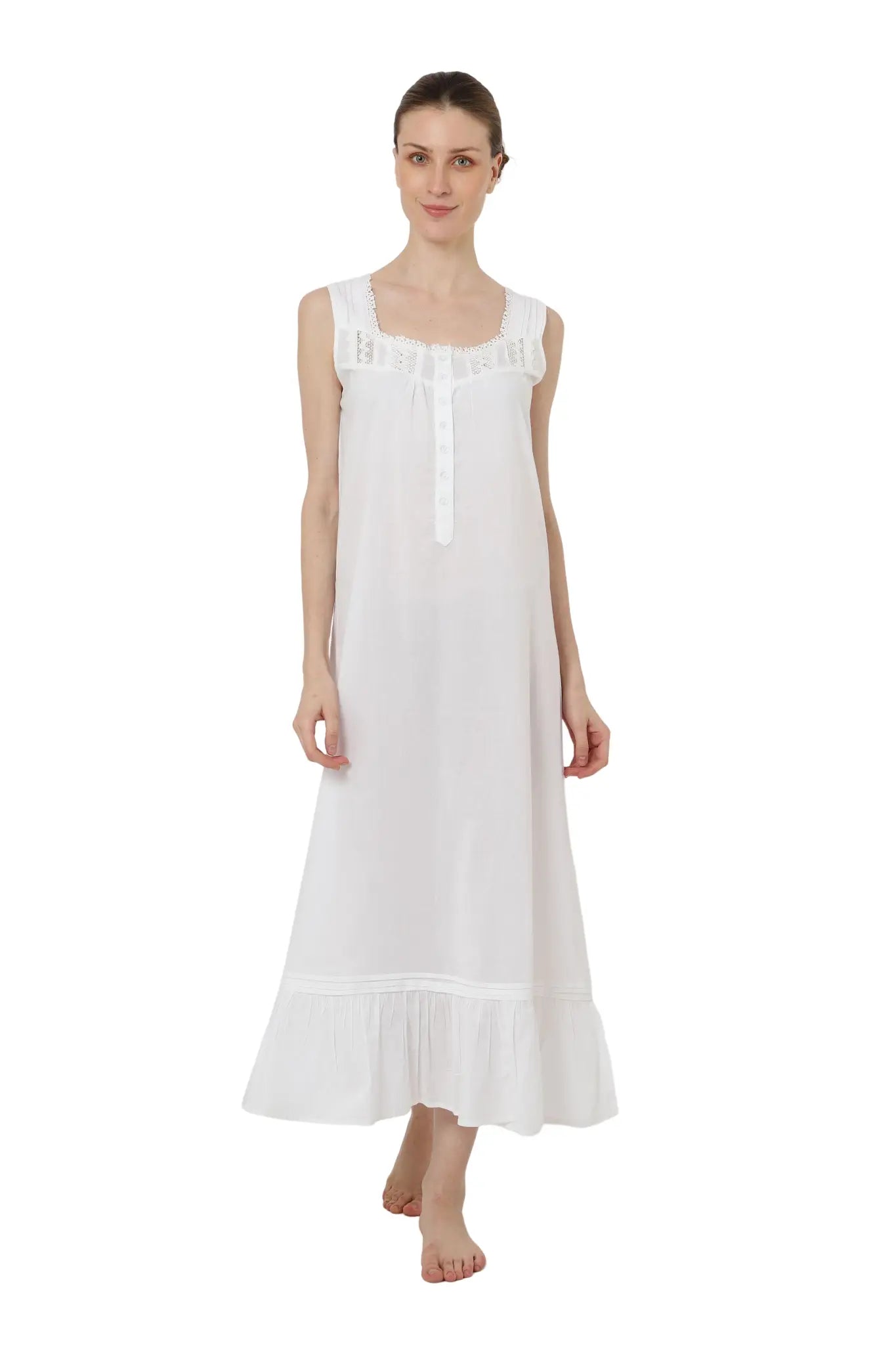 Victorian Style Nightgown Long Vintage Nightdress - Available in 5 Colors