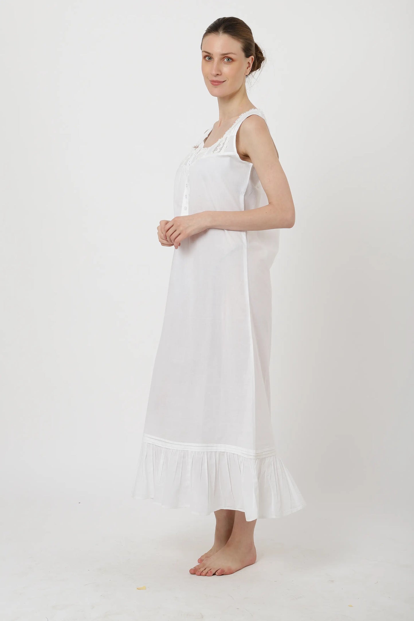 Victorian Style Nightgown Long Vintage Nightdress - Available in 5 Colors