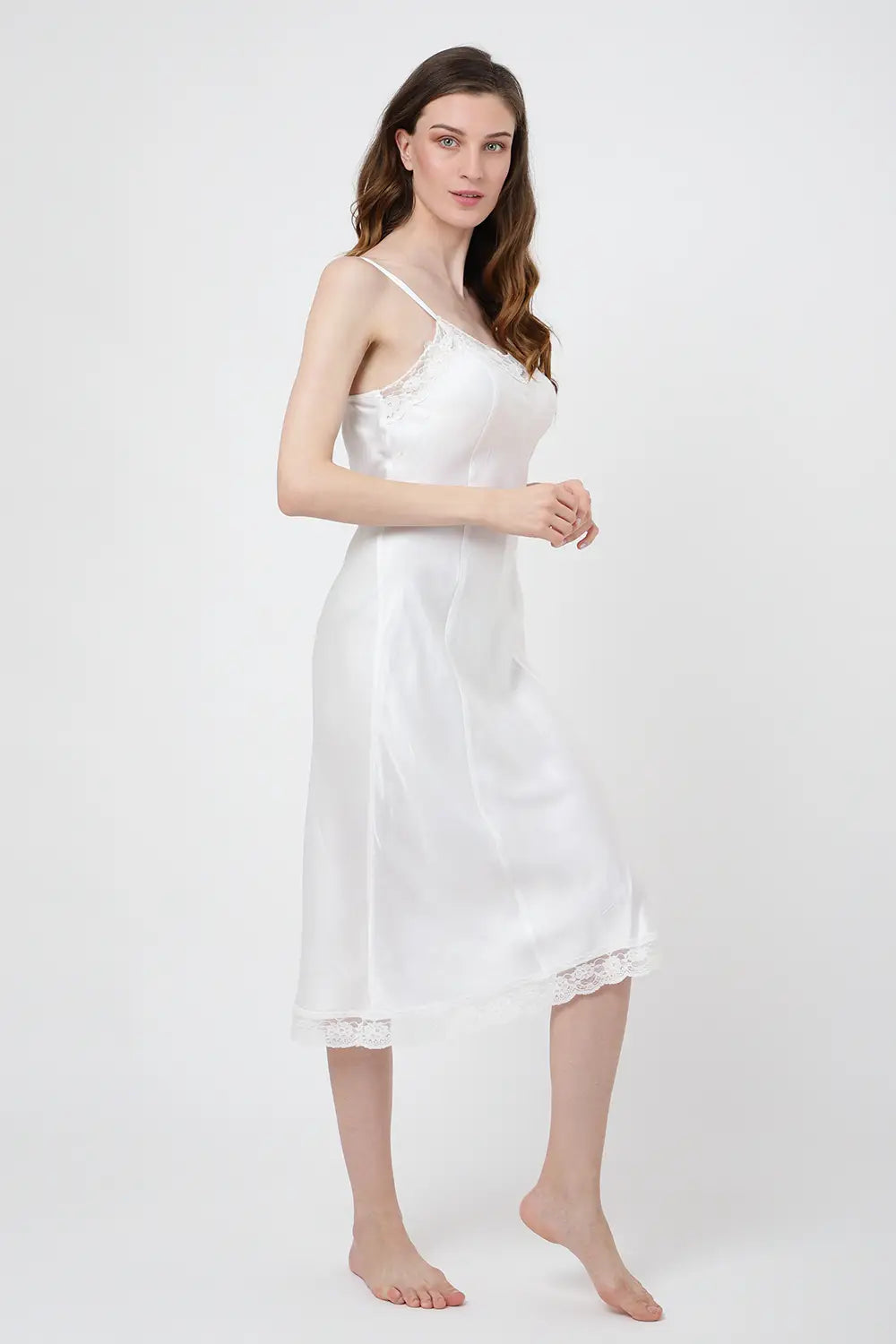 Nightgown Midi Dresses White Small to 3XL