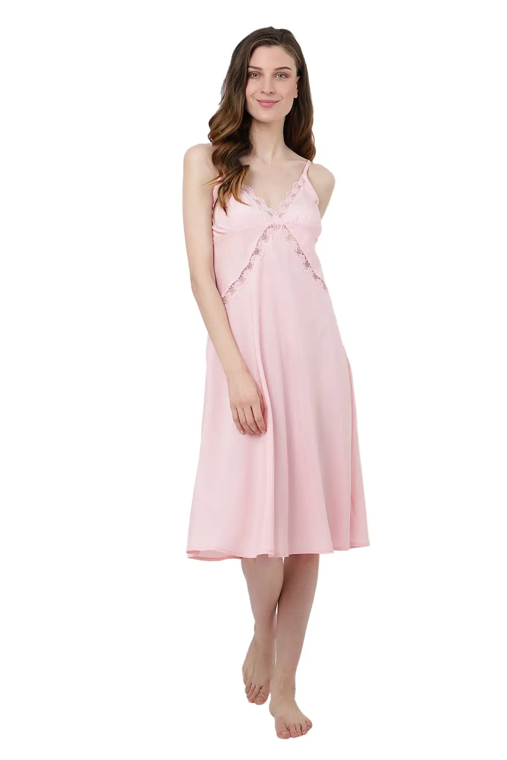 Nightgown Midi Dresses Pink Small to 3XL