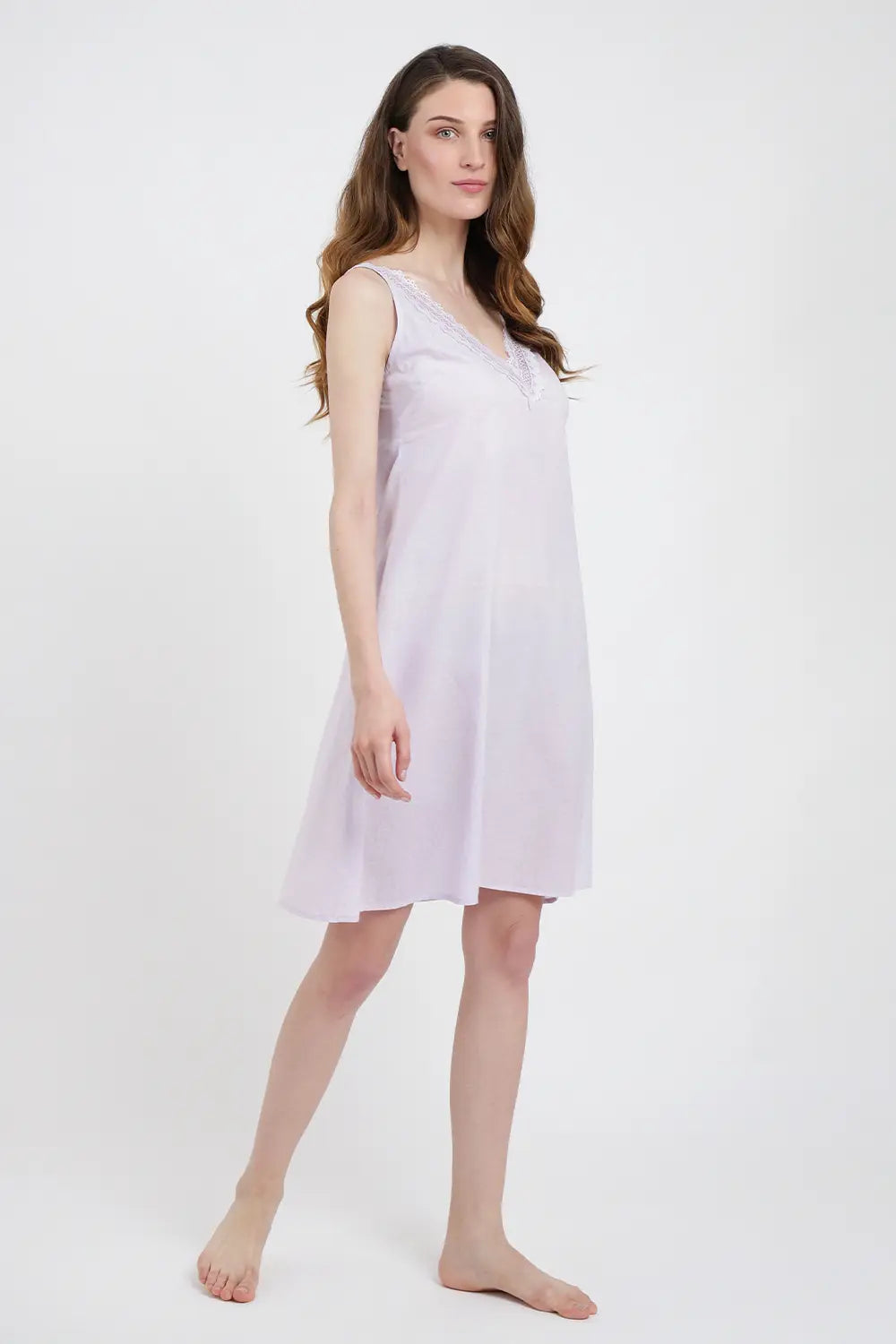 Nightgown Midi Dress Lilac Small to 3XL