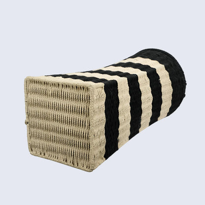 Handmade Cotton & Iron Laundry Basket & Organizer Box- Large