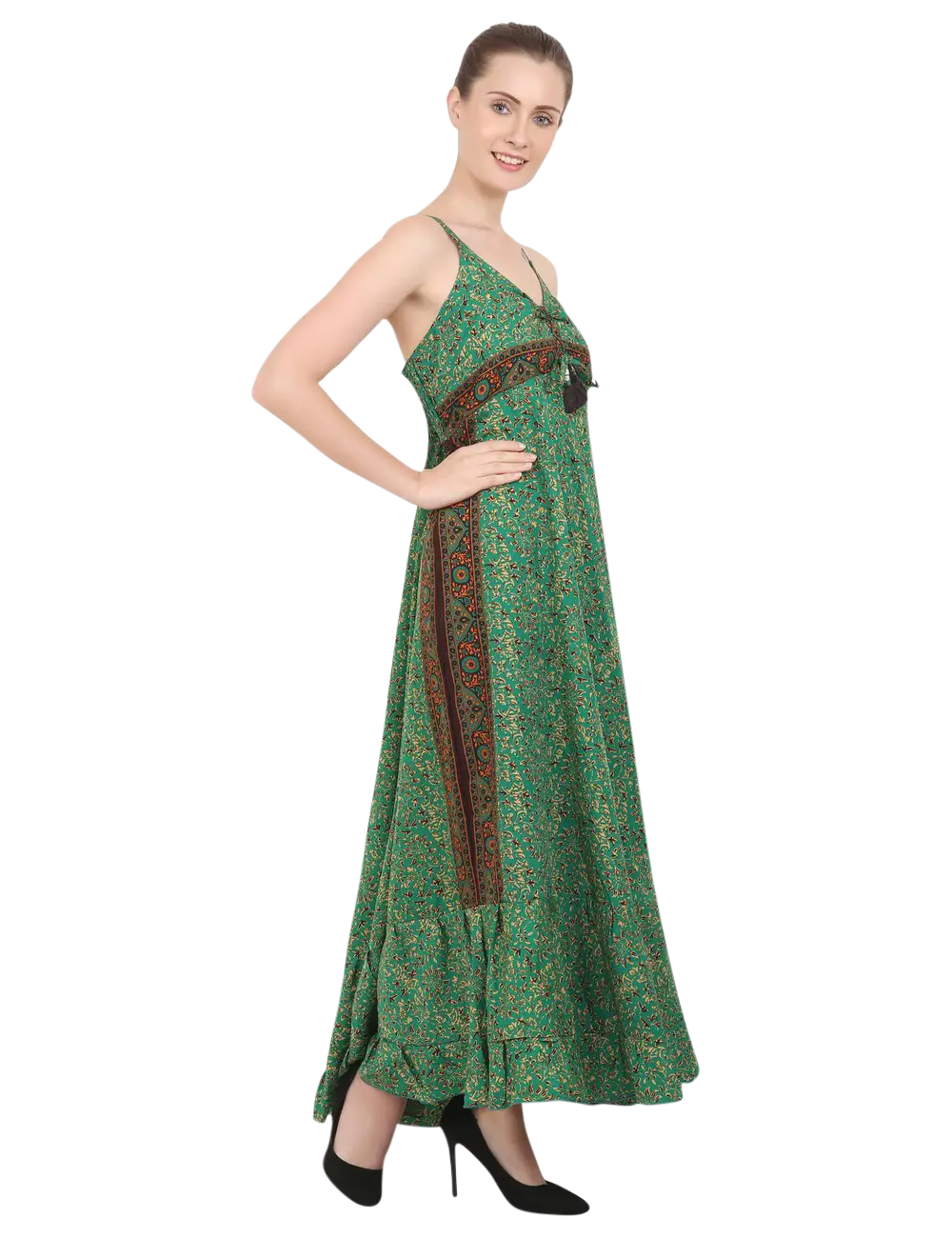 Women Casual Boho Style Maxi Dresses in Two Sizes (P332)