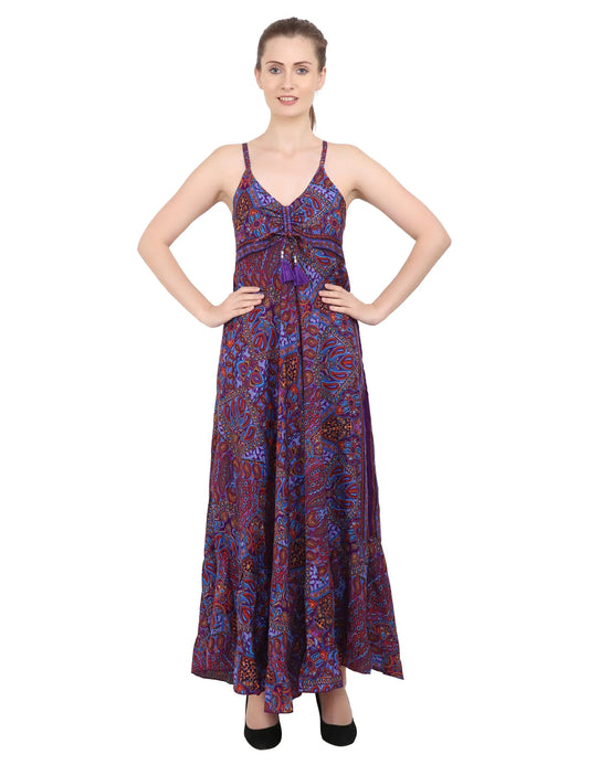 Women Casual Boho Style Maxi Dresses in Two Sizes (P82)