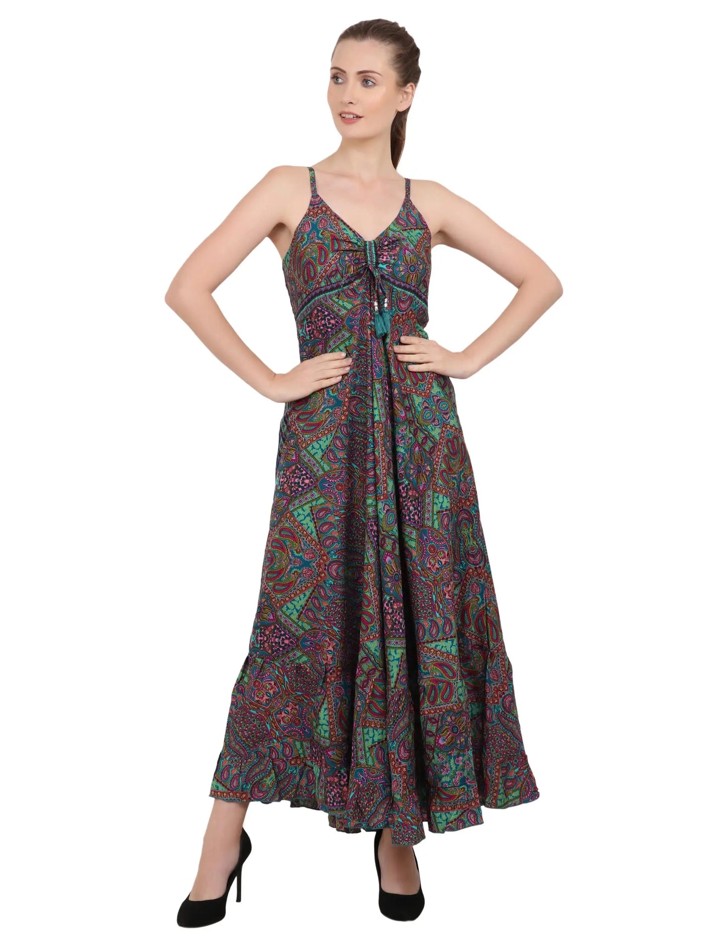 Women Casual Boho Style Maxi Dresses in Two Sizes (P83)