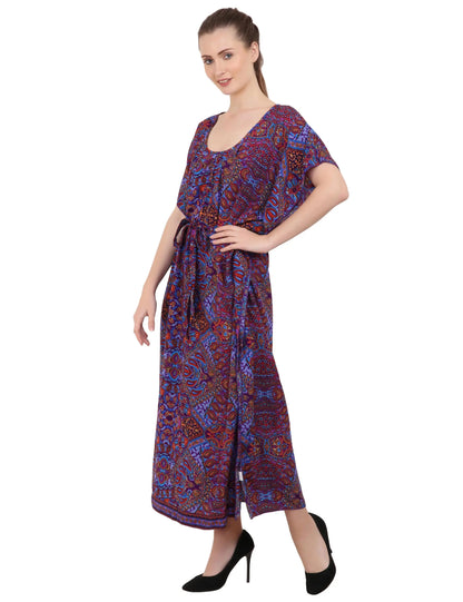 Ethnic Inspired Prints Women's Kaftan Dresses - One Size (P82)