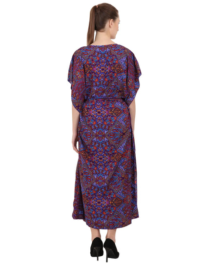 Ethnic Inspired Prints Women's Kaftan Dresses - One Size (P82)