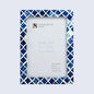 Moroccan Pattern Picture Frame Handmade Wall Hanging Decor Blue - Available in 31 Sizes