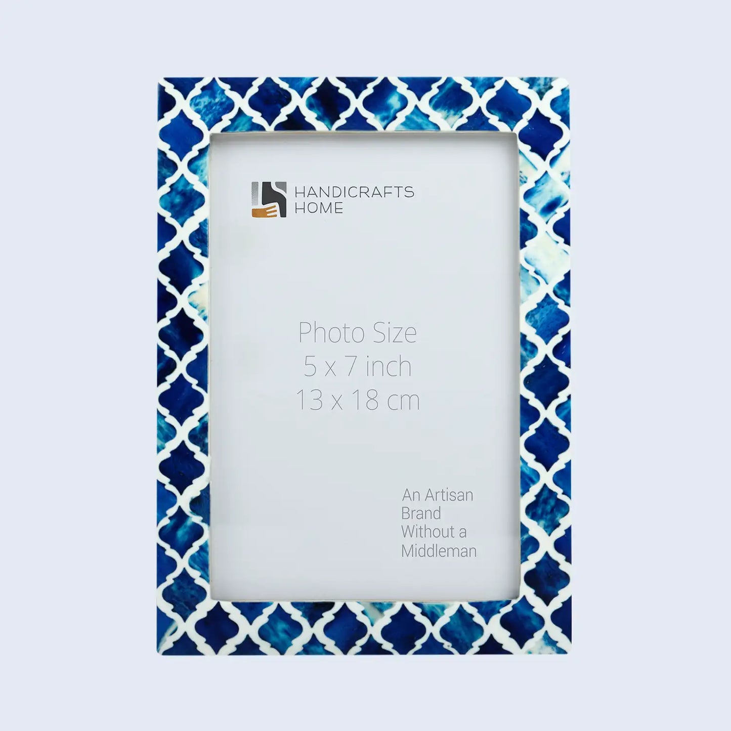 Picture Frames Moroccan Pattern Bone & Resin Inlay Collection in 27 Sizes, Blue – Wholesale picture frames