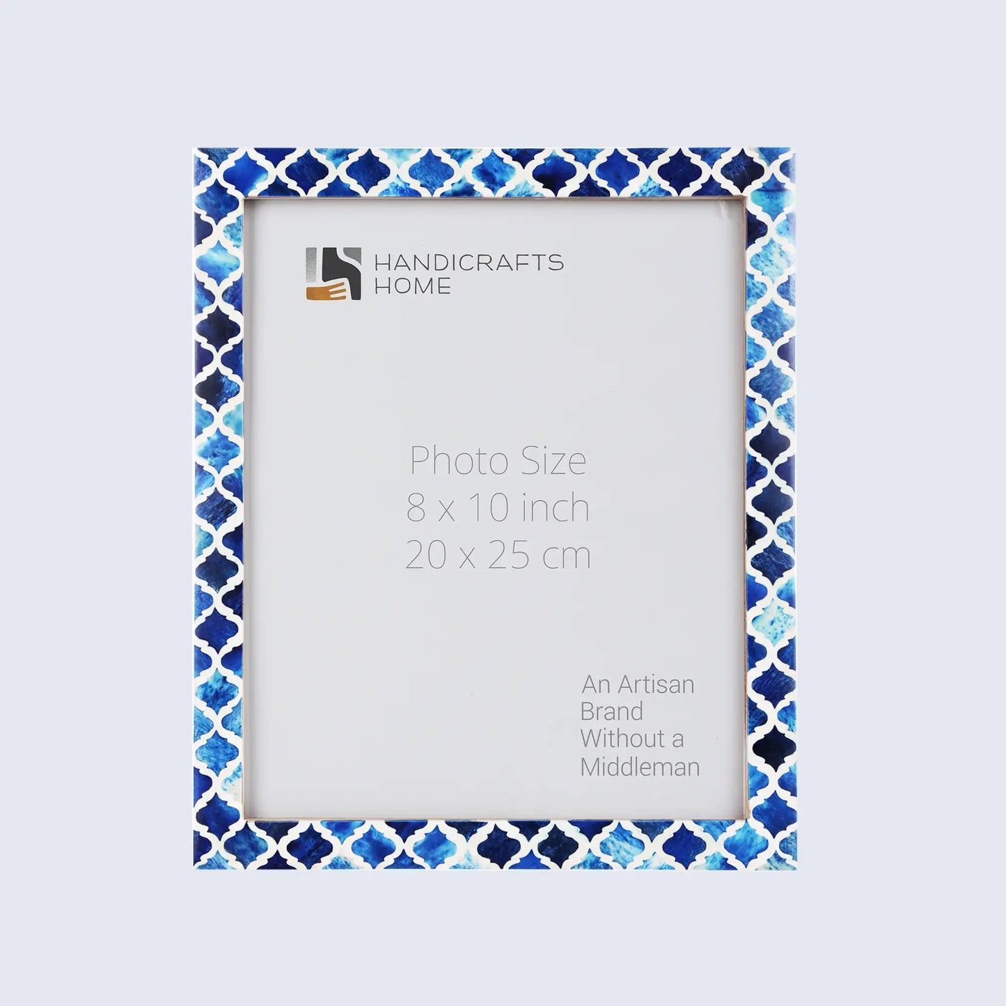 Picture Frames Moroccan Pattern Bone & Resin Inlay Collection in 27 Sizes, Blue – Wholesale picture frames