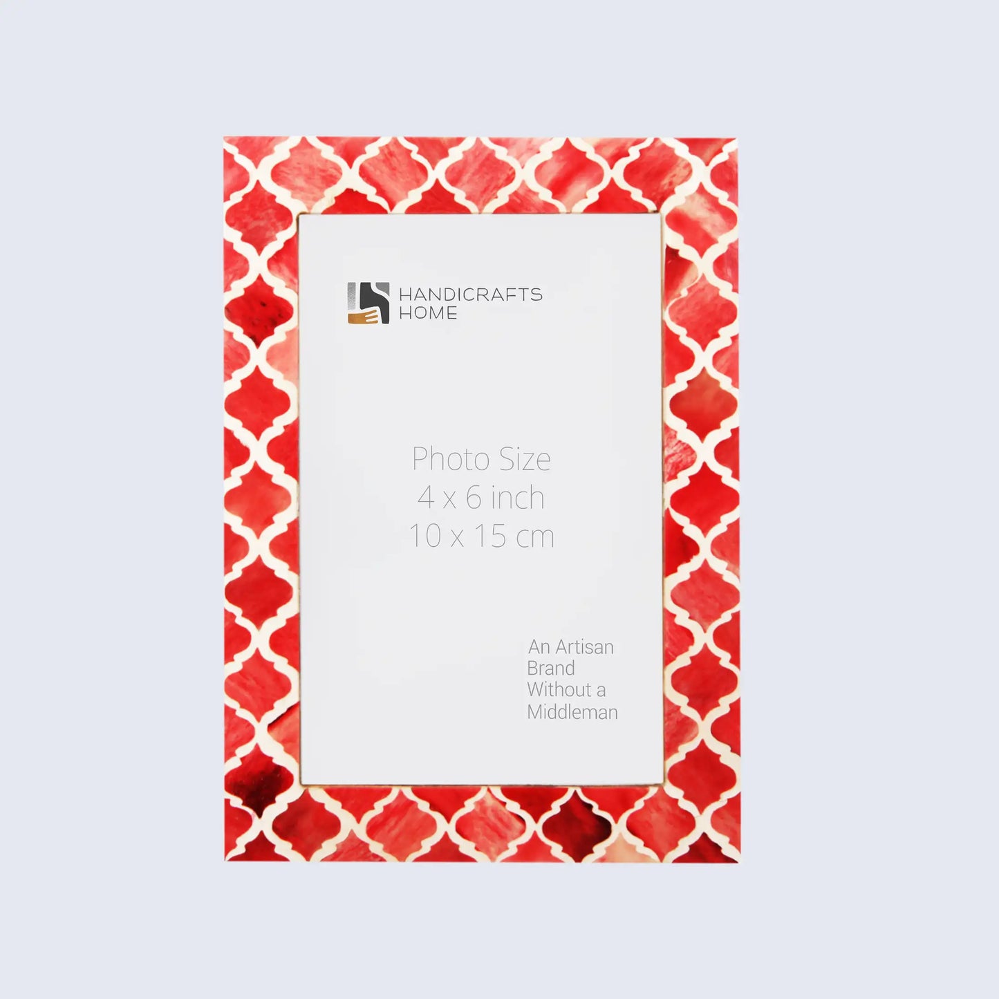 Picture Frames Moroccan Pattern Bone & Resin Inlay Collection in 27 Sizes, Red – Wholesale picture frames