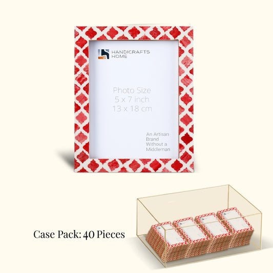 Decorative Picture Frames Mumtaz Red, 5x7, Pack of 40