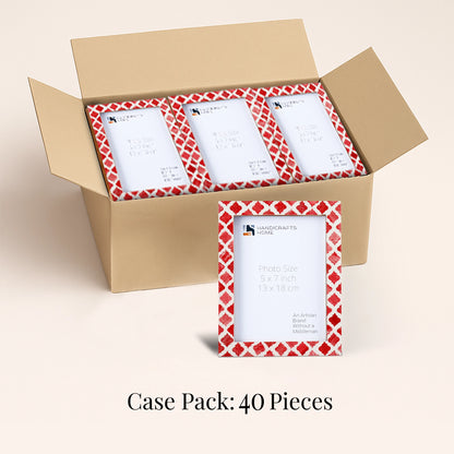 Decorative Picture Frames Mumtaz Red, 5x7, Pack of 40