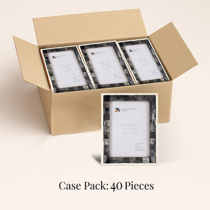 Decorative Picture Frames Gray & White, 4x6, Pack of 40