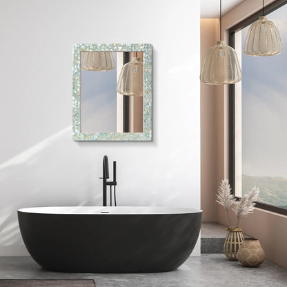 Make to Order Mother Of Pearl Green Mirror - Available in 8 Sizes