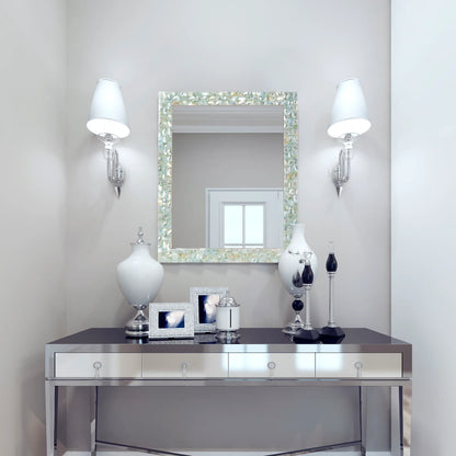 Make to Order Mother Of Pearl Green Mirror - Available in 8 Sizes