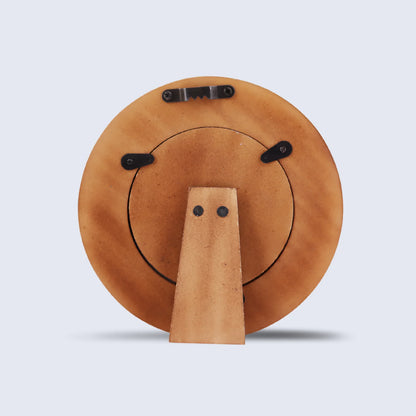 4x4 White Striped Round Picture Frame- Bone Inlay – Wholesale picture frames