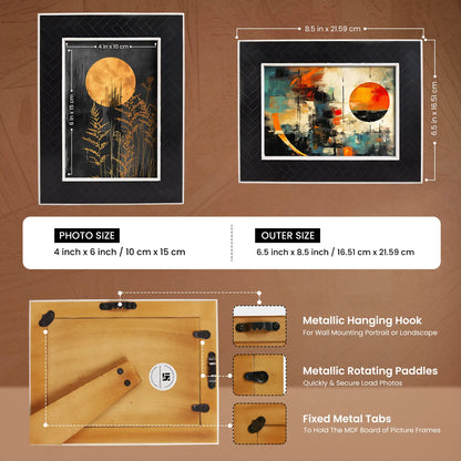 Black & White Resin Inlay Handmade Picture Frame – 4x6 & 5x7 – Wholesale picture frames