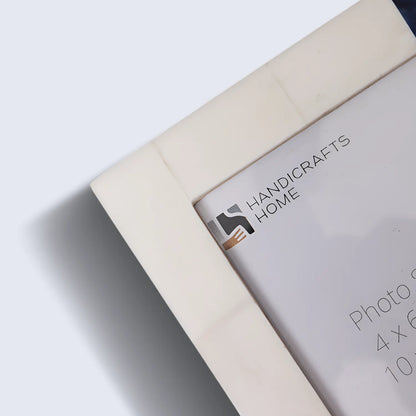 Plain White & Blue Bone Inlay Picture Frame - 4x6 & 5x7 – Wholesale picture frames