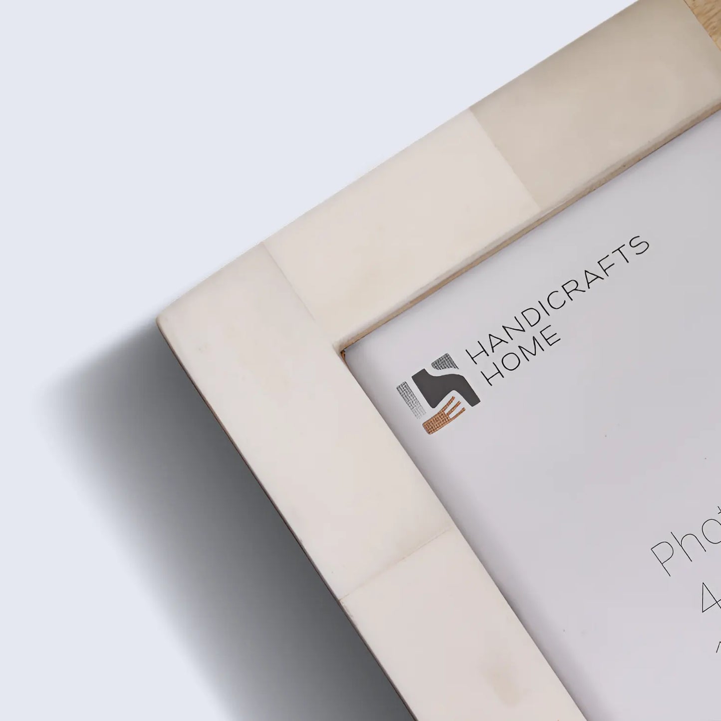 Plain White & Brown Bone Inlay Picture Frame - 4x6 & 5x7 – Wholesale picture frames