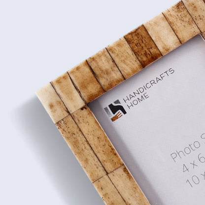 Antique Tile Brown Bone Inlay Frame – Desk & Wall Display, 2 Sizes – Wholesale picture frames