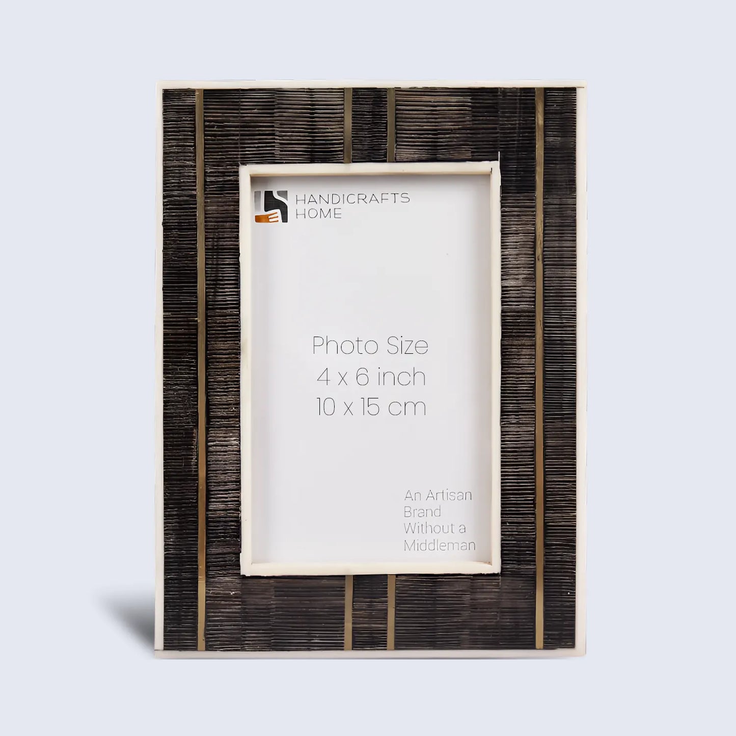 Horn Inlay & Resin Inlay Shagrin Picture Photo Frames Brown, 4x6 5x7 – Wholesale picture frames