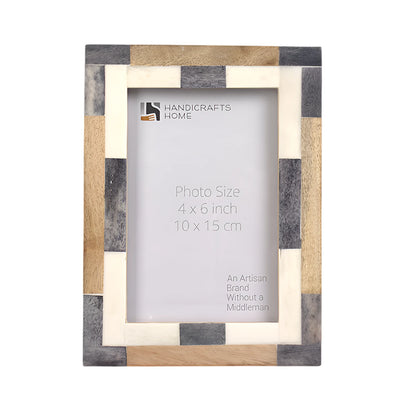 Bone Inlay & Mango Wood Tile Pattern Picture Frame – Wholesale picture frames