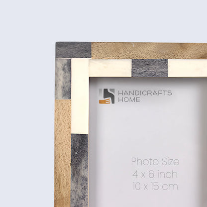 Bone Inlay & Mango Wood Tile Pattern Picture Frame – Wholesale picture frames