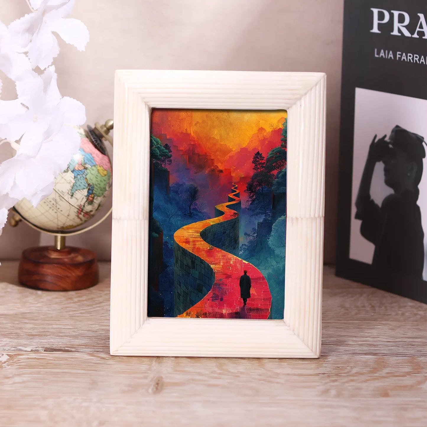 Hand Carved White Bone Inlay Photo Picture Frame in 3 Sizes – Wholesale picture frames