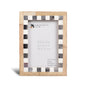 Checkered Bone Inlay Picture Frame, Grey & White – Wholesale picture frames