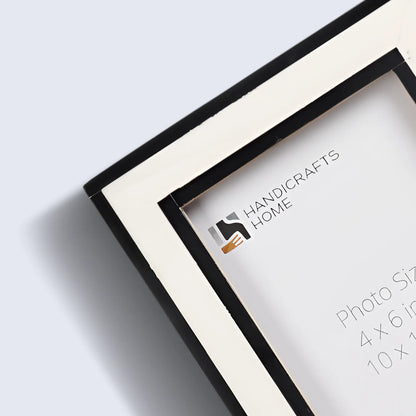 Resin Inlay Frame – Black & White in 4x6 & 5x7 – Wholesale picture frames