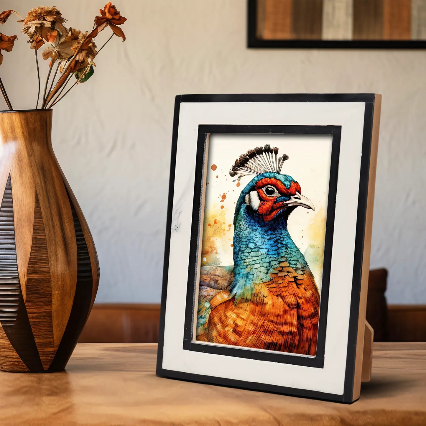 Resin Inlay Frame – Black & White in 4x6 & 5x7 – Wholesale picture frames