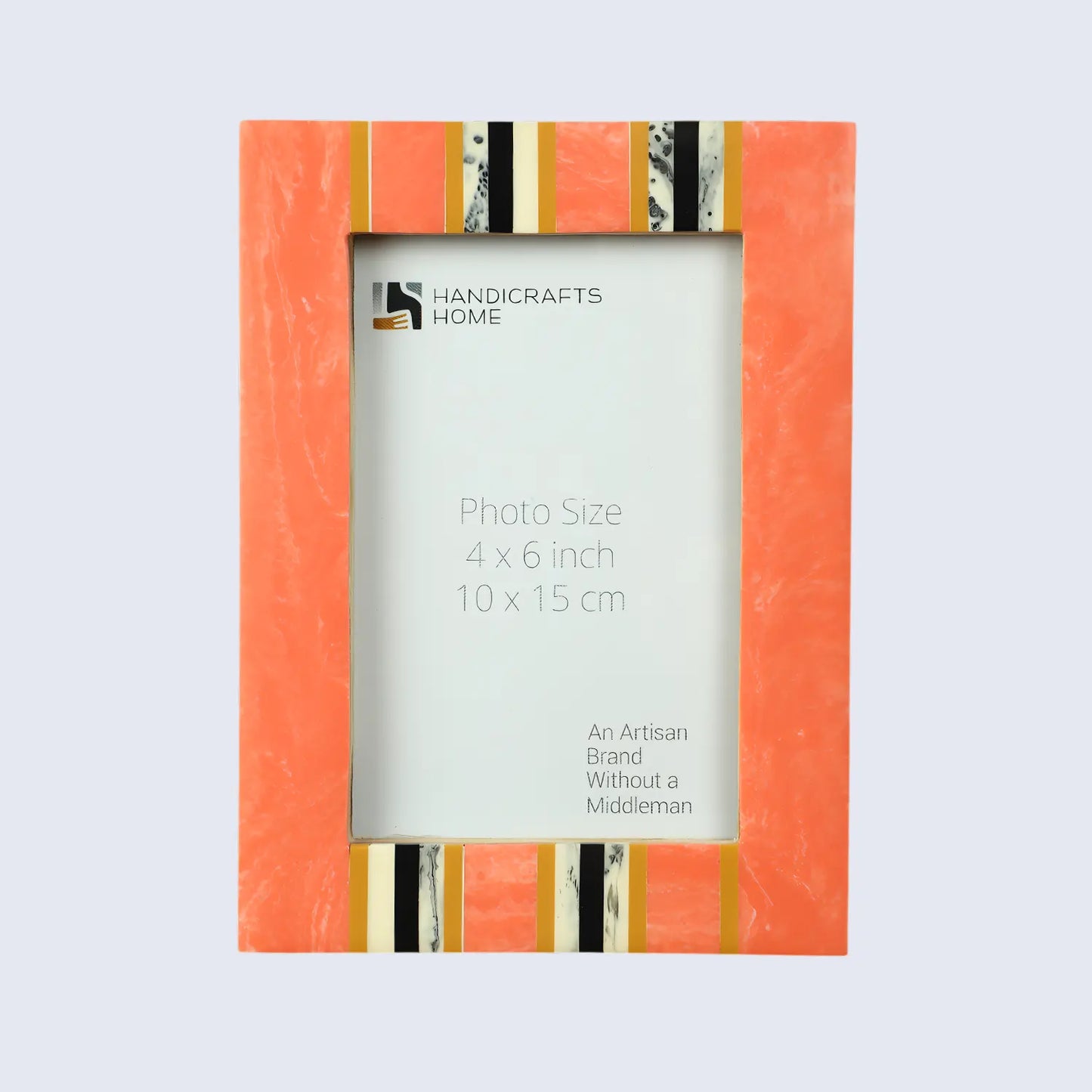 Peach Resin Inlay Picture Frame- Ink Marble Design in 4x6 & 5x7 – Wholesale picture frames