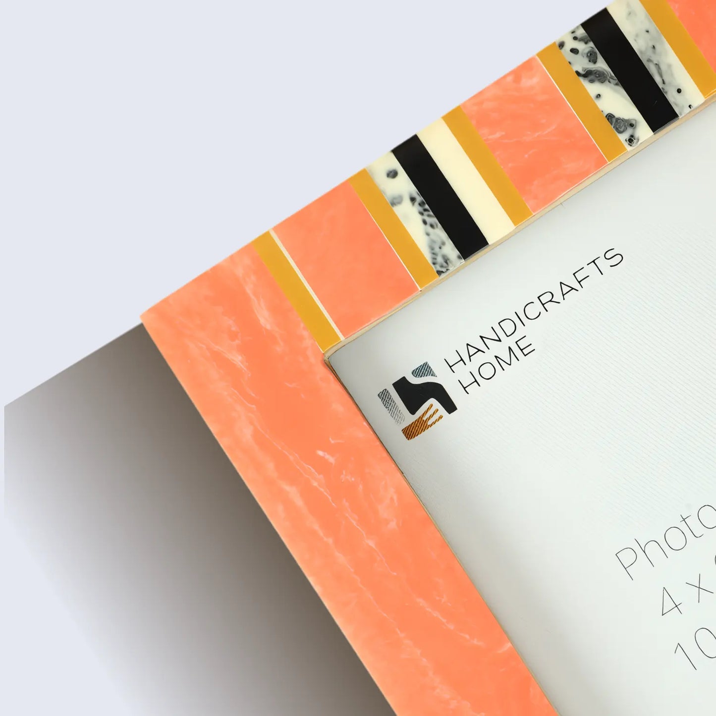 Peach Resin Inlay Picture Frame- Ink Marble Design in 4x6 & 5x7 – Wholesale picture frames