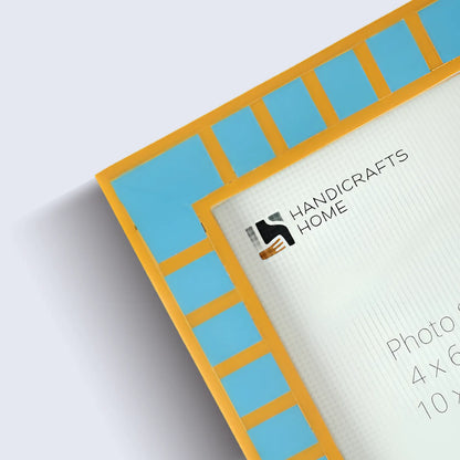 Turquoise Square Resin Inlay Picture Frame 4x6 & 5x7 – Wholesale picture frames