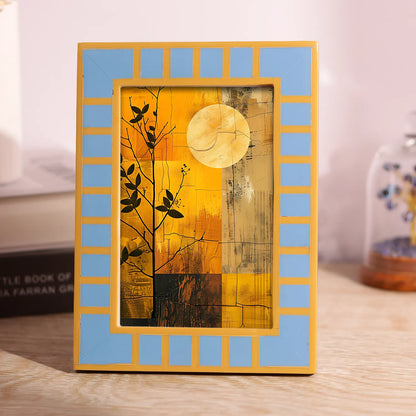 Turquoise Square Resin Inlay Picture Frame 4x6 & 5x7 – Wholesale picture frames