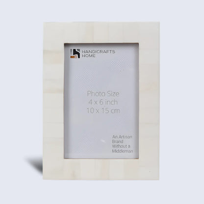 Bone Inlay 4x6 Photo Frame – Decorative Picture Frame for Wall & Desk Display – Wholesale picture frames