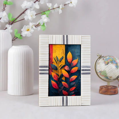 Grey & White Bone Inlay Picture Frame - 4x6 & 5x7 – Wholesale picture frames