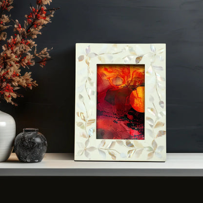 Alhambra Blanca Mother of Pearl & Resin Inlay Picture Frame