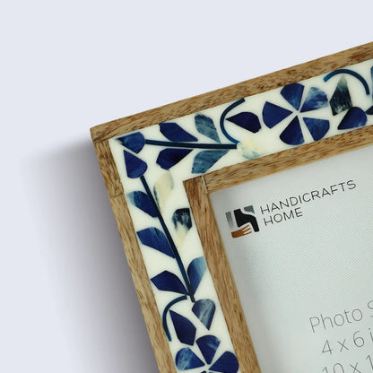 Alhambra Collection 4x6 Bone & Resin Inlay Picture Frame