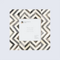 Decorative Picture Frame Zig Zag Herringbone Grey -  4x4, 4x6