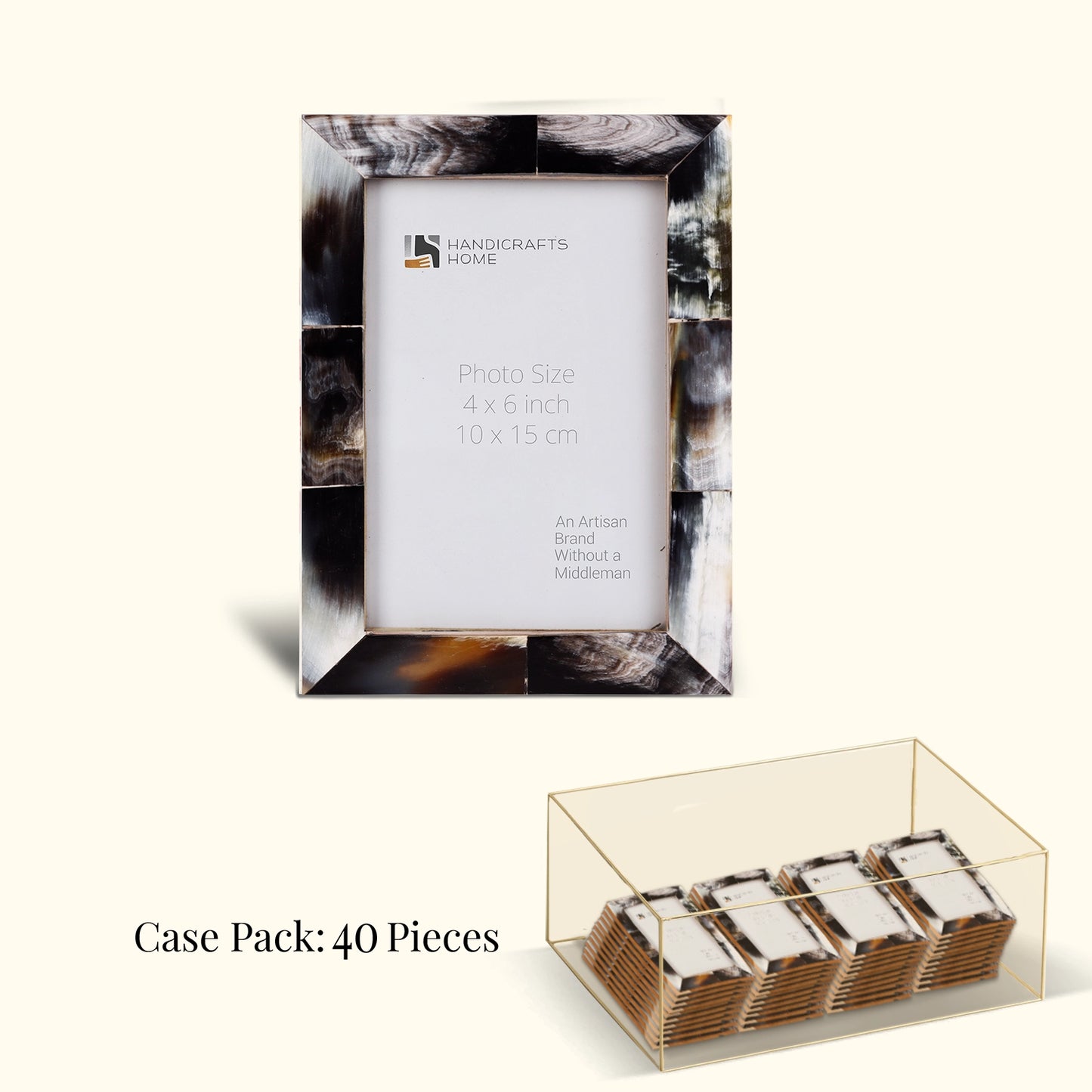 Decorative Picture Frames Essence Black, 4x6, Pack of 40