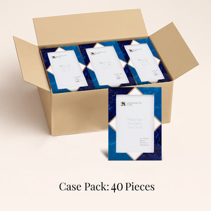 Decorative Picture Frames Menton Blue, Pack of 40