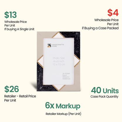 Decorative Picture Frames Menton Grey, Pack of 40