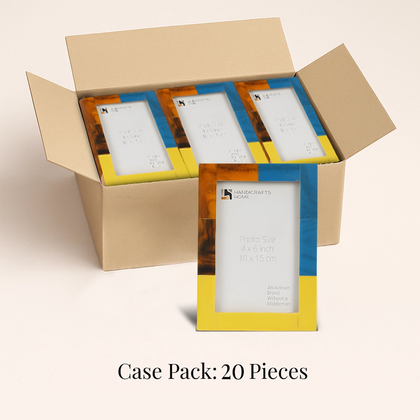 Decorative Picture Frames Mondrian Walnut , Pack of 20