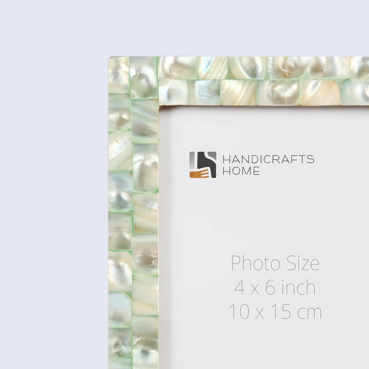 Mother of Pearl Pattern Picture Frame Handmade Wall Hanging Decor Green - Available in 27 Sizes