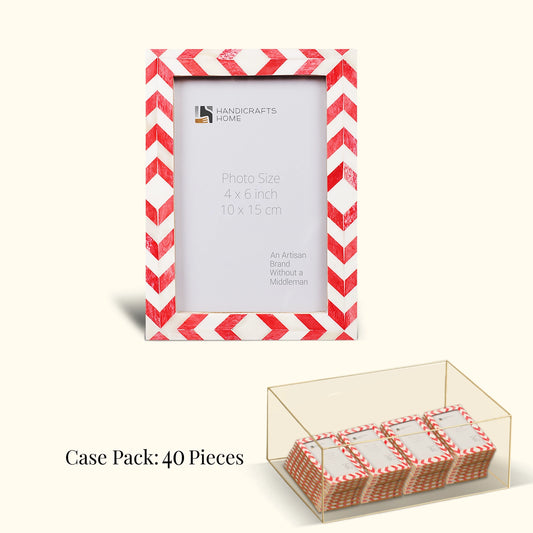 Decorative Picture Frames Mosaic Chevron, Pack of 40